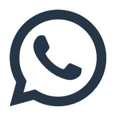 Black outline of the WhatsApp Icon